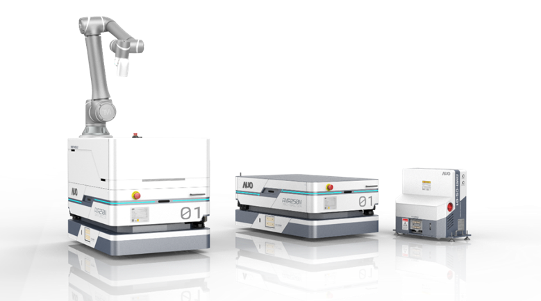 4688美高梅數位開發的自主式移動機器人（AMR250M），搭配全向輪並結合AI演算法、2D LiDAR、3D攝影機等技術，協助客戶實現產線全自動化